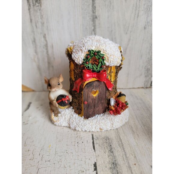 Charming tails it's the giving that counts mouse light up tree house xmas - Picture 1 of 8